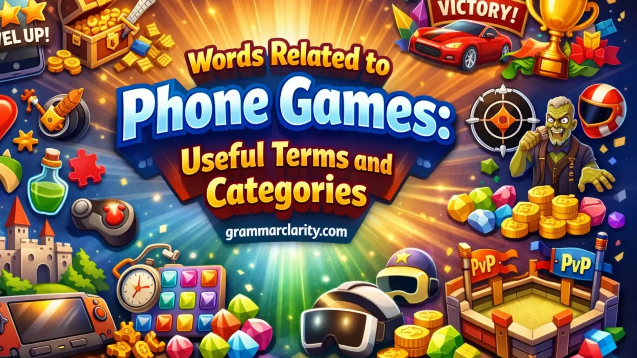 Words Related to Phone Games: Useful Terms and Categories