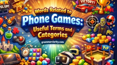 Words Related to Phone Games: Useful Terms and Categories