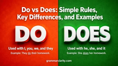 Do vs Does: Simple Rules, Key Differences, and Examples