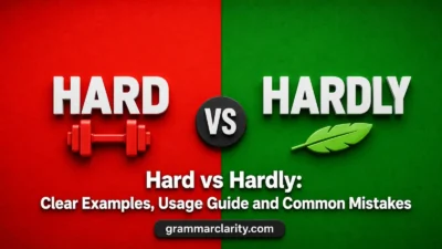 Hard vs Hardly: Clear Examples, Usage Guide and Common Mistakes