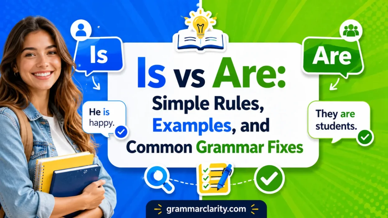 Is vs Are: Simple Rules, Examples, and Common Grammar Fixes