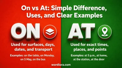 On vs At: Simple Difference, Uses, and Clear Examples