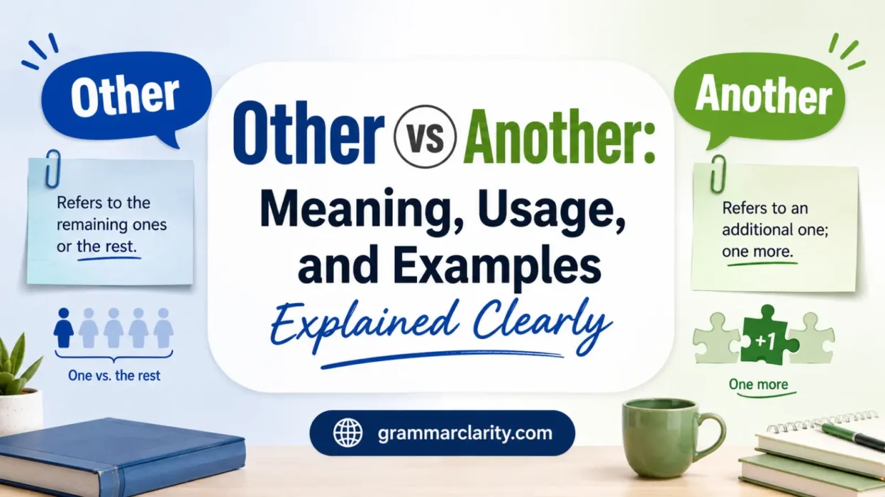 Other vs Another: Meaning, Usage, and Examples Explained Clearly