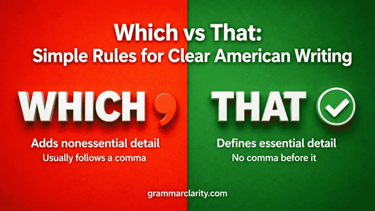 Which vs That: Simple Rules for Clear American Writing
