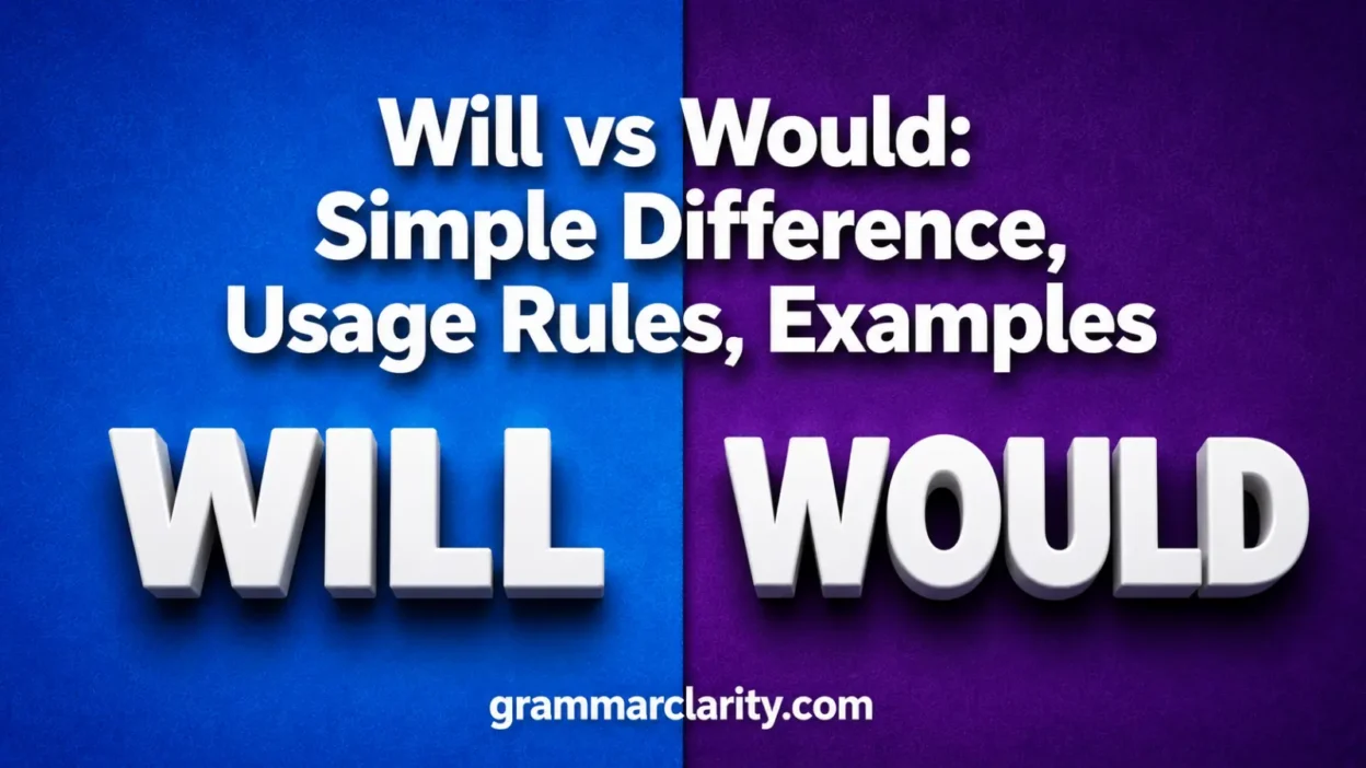 Will vs Would: Simple Difference, Usage Rules, Examples