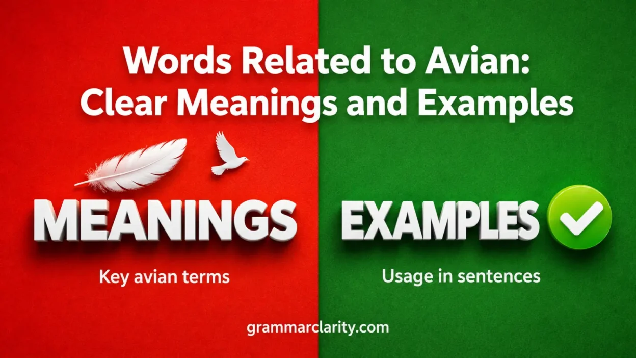 Words Related to Avian: Clear Meanings and Examples
