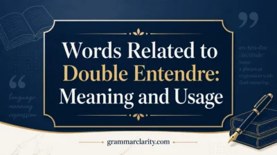 Words Related to Double Entendre: Meaning and Usage