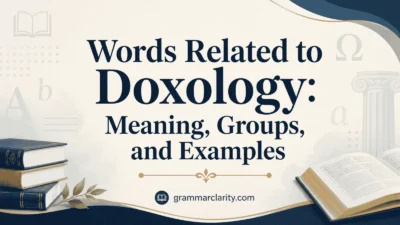 Words Related to Doxology: Meaning, Groups, and Examples