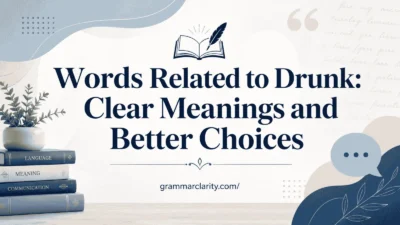 Words Related to Drunk: Clear Meanings and Better Choices
