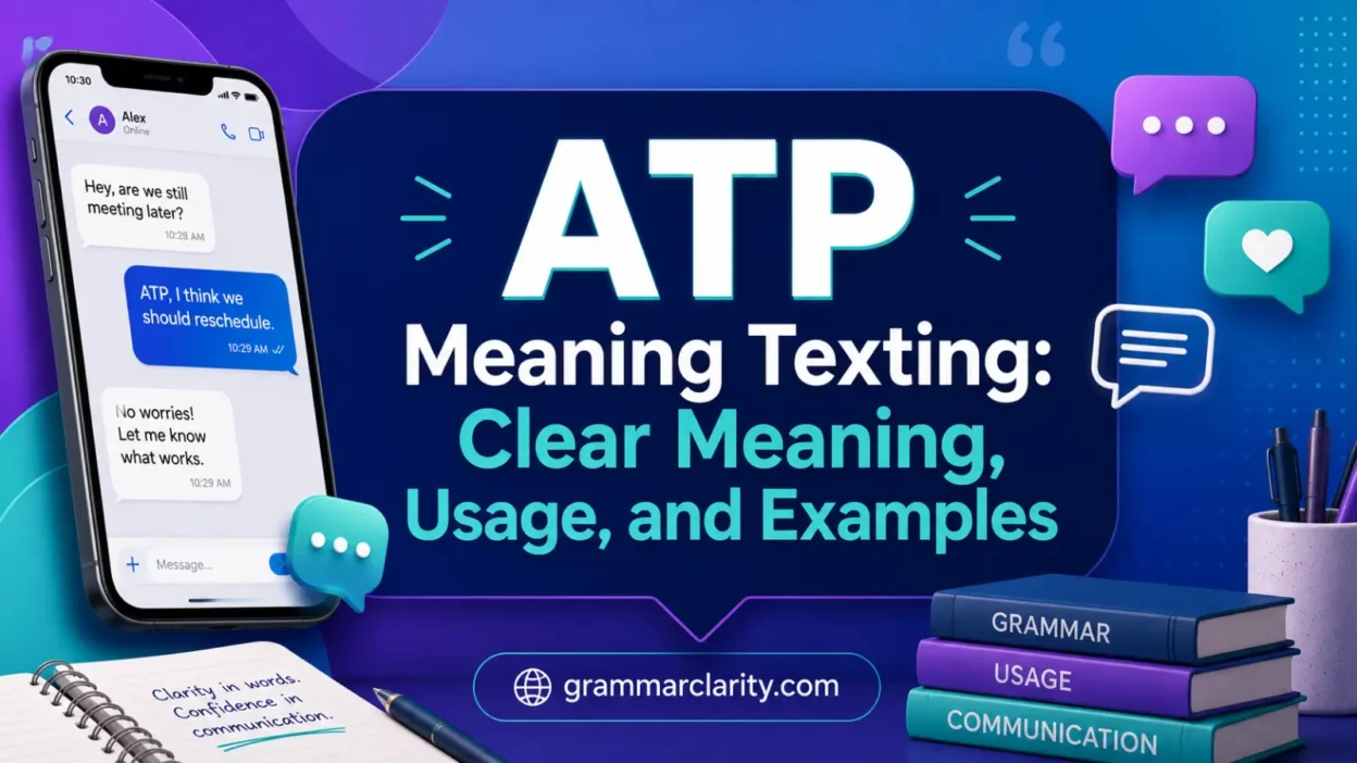 ATP Meaning Texting: Clear Meaning, Usage, and Examples