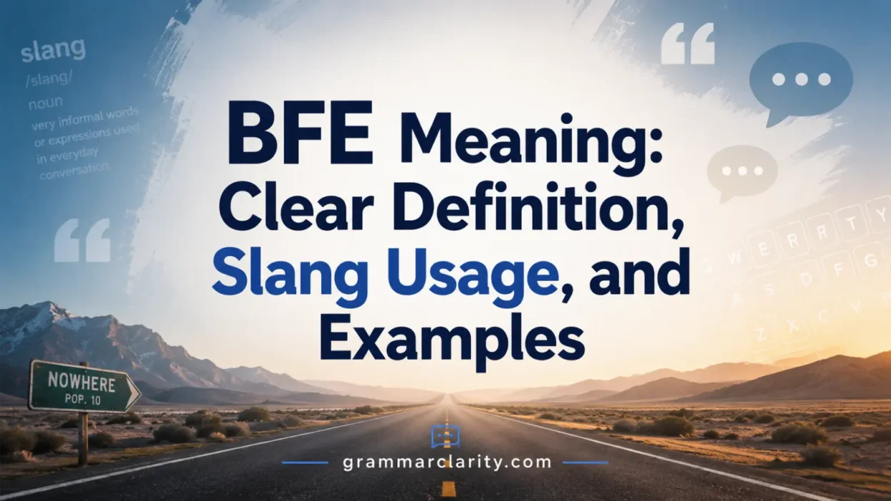 BFE Meaning: Clear Definition, Slang Usage, and Examples